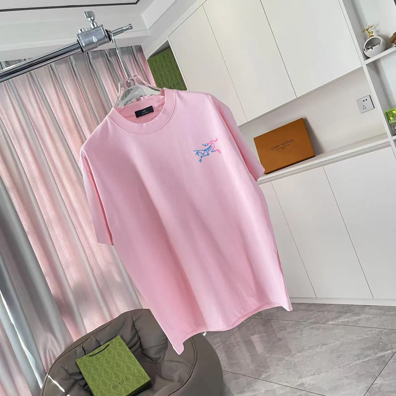 ARC'TERYX* 2025 New Arrival logo t g Same Style Size：S M L XL XXL ：Black White Pink Blue